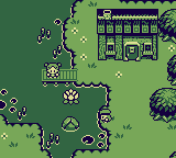 A player character resting on a dock.